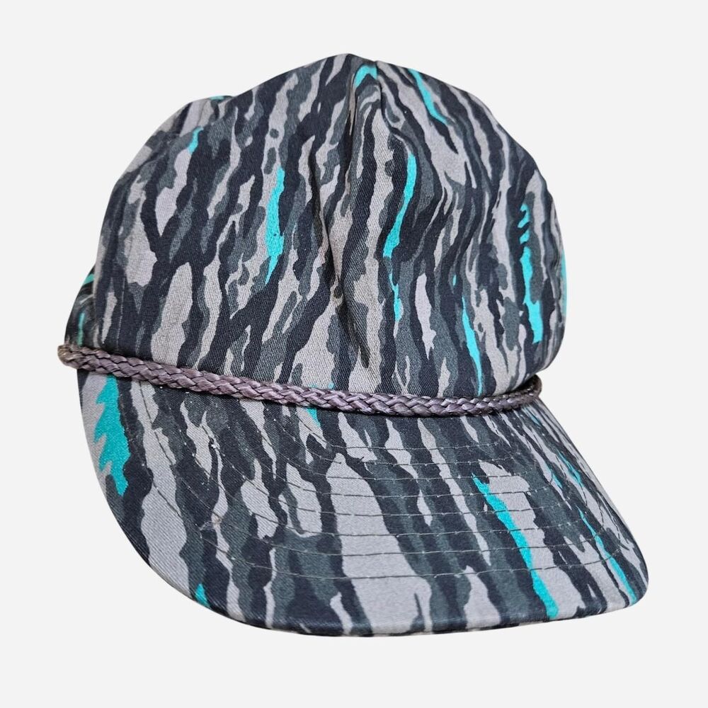 vintage camo streetwear workwear Nissin snapback hat